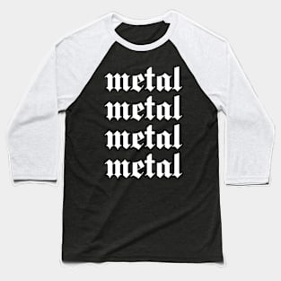 metal logo Baseball T-Shirt